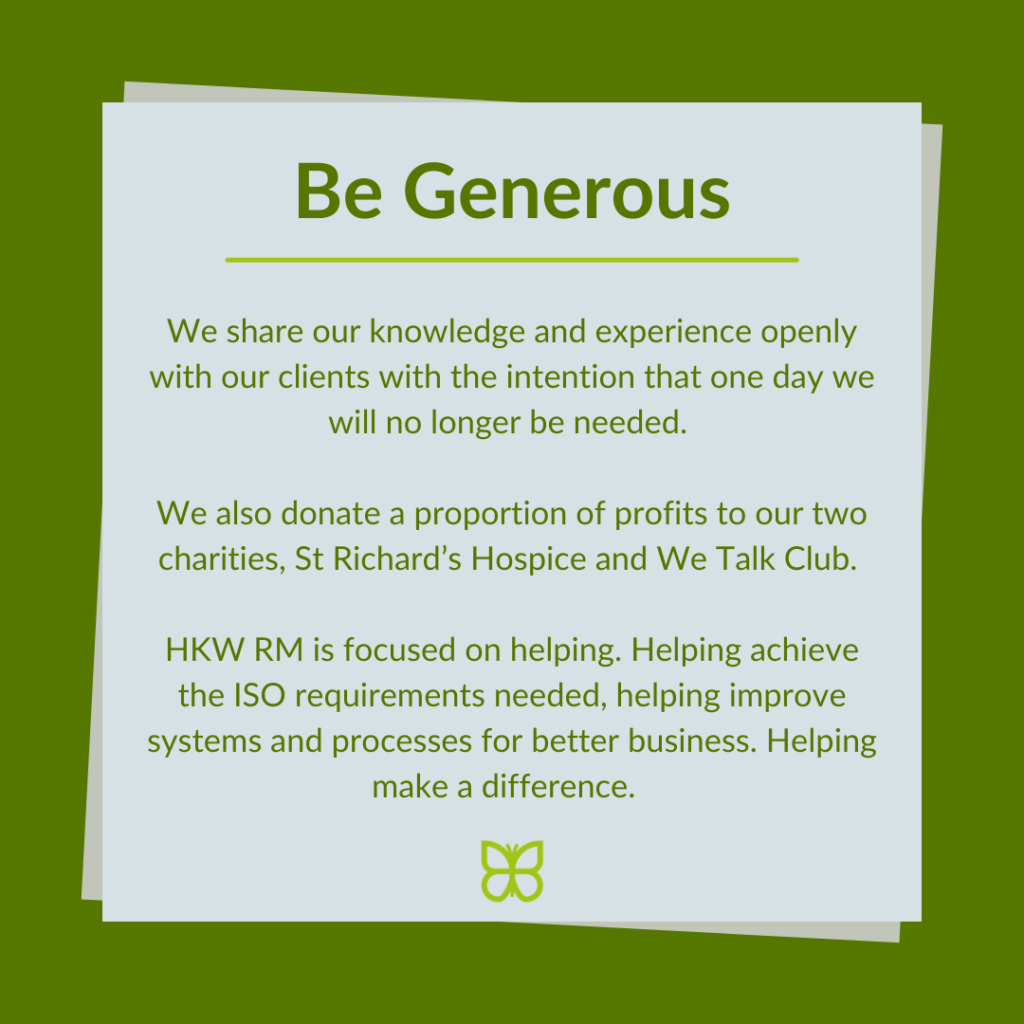 Be Generous