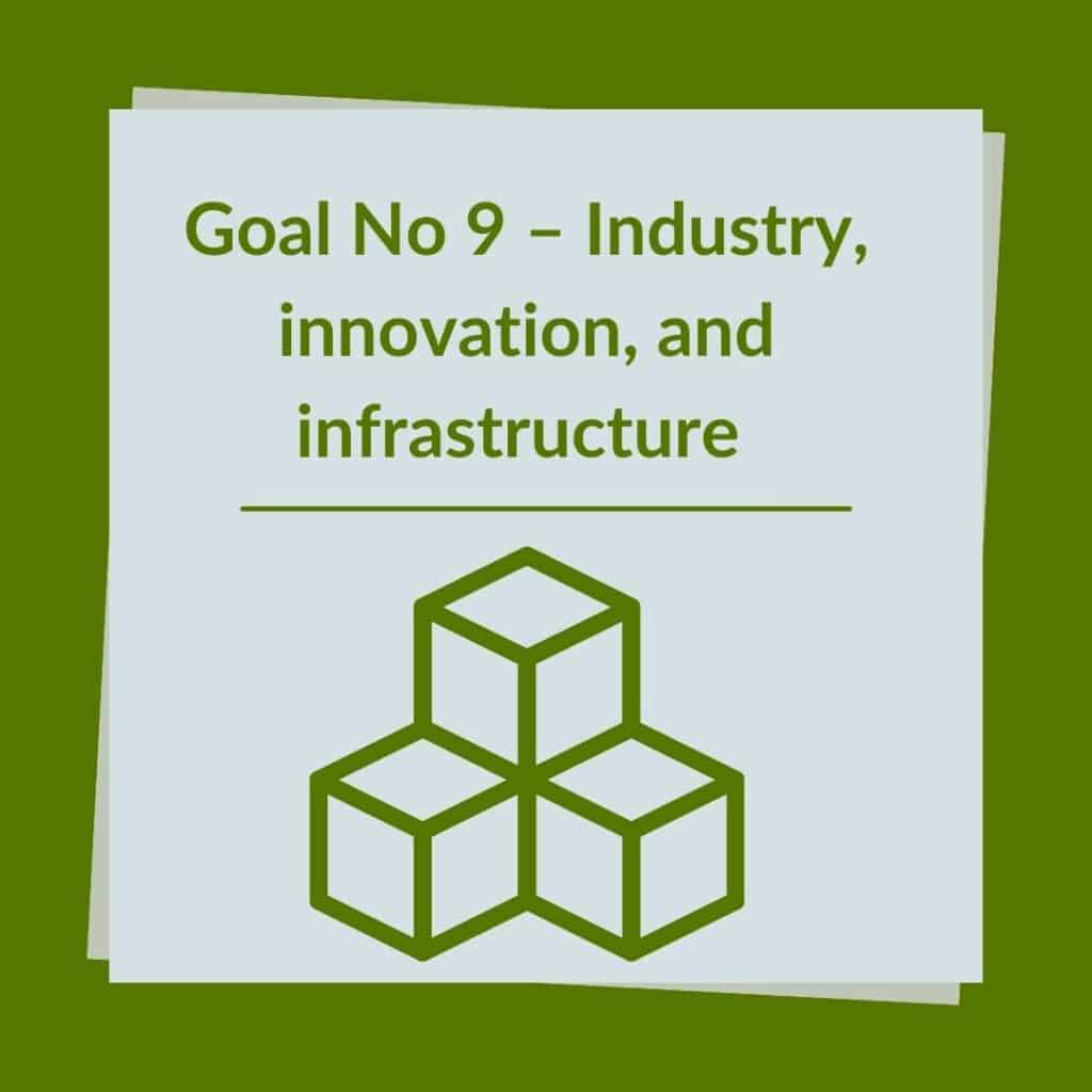 Goal No 9 – Industry, innovation, and infrastructure